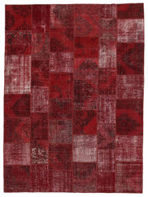 300X400 Tapis Patchwork - Turkiet Moderne Rouge Foncé/Noir Grand (Laine, Turquie) Carpetvista