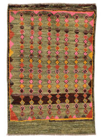 81X120 Moroccan Berber - Afghanistan Rug Modern Brown/Black (Wool, Afghanistan) Carpetvista