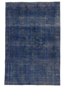 226X340 Tapete Colored Vintage - Turkiet Moderno Azul Escuro/Preto (Lã, Turquia) Carpetvista