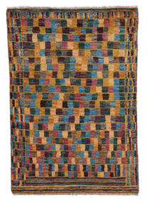 Moroccan Berber - Afghanistan Rug 80X117 Brown/Black Wool, Afghanistan Carpetvista