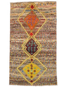 110X188 Moroccan Berber - Afghanistan Matto Moderni Ruskea/Oranssi (Villa, Afganistan) Carpetvista