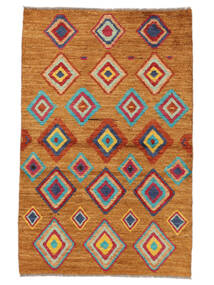 91X141 Moroccan Berber - Afghanistan Rug Modern Brown/Dark Red (Wool, Afghanistan) Carpetvista