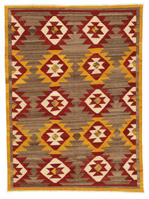  178X241 Kelim Moderni Matot Matto Ruskea/Tummanpunainen Afganistan Carpetvista
