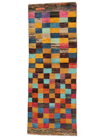 74X202 Moroccan Berber - Afghanistan Teppich Moderner Läufer Schwarz/Braun (Wolle, Afghanistan) Carpetvista