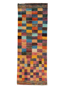 絨毯 Moroccan Berber - Afghanistan 74X202 廊下 カーペット ダークレッド/ブラック (ウール, アフガニスタン)