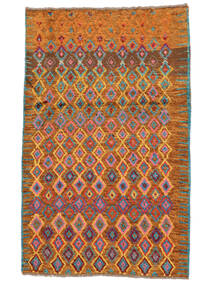 83X140 絨毯 Moroccan Berber - Afghanistan モダン 茶色/ダークレッド (ウール, アフガニスタン) Carpetvista