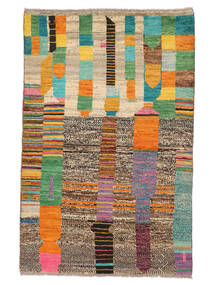 Moroccan Berber - Afghanistan 92X143 Wool Rug Brown/Black Small Carpetvista