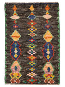  Moroccan Berber - Afghanistan 79X119 Tappeto Di Lana Nero/Verde Scuro Piccolo Carpetvista