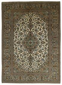239X340 絨毯 オリエンタル カシャン ブラック/茶色 (ウール, ペルシャ/イラン)