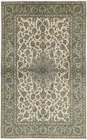  Orientalsk Keshan Tæppe 138X224 Mørkegul/Mørkegrøn Uld, Persien/Iran
