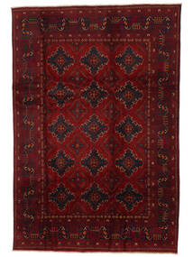  Kunduz Rug 197X291 Wool Black/Dark Red Carpetvista