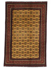 絨毯 オリエンタル Kunduz 196X295 ブラック/茶色 (ウール, アフガニスタン)