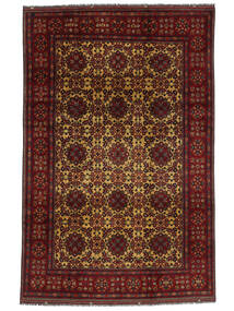 195X298 絨毯 オリエンタル Kunduz ブラック/茶色 (ウール, アフガニスタン) Carpetvista