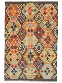  103X153 Kelim Afghan Old Style Matot Matto Ruskea/Oranssi Afganistan Carpetvista