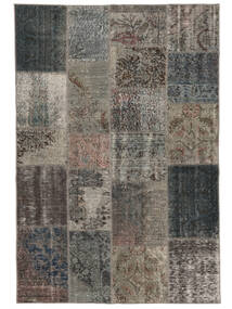  140X200 Patchwork Rug Brown/Black Turkey Carpetvista