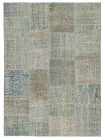 140X200 絨毯 Patchwork - Turkiet モダン グリーン/ダークグリーン (ウール, トルコ) Carpetvista