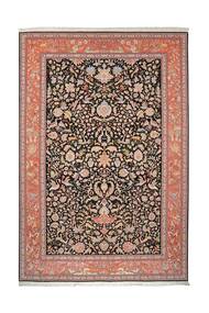 絨毯 ペルシャ タブリーズ 50 Raj 199X295 茶色/ブラック (ウール, ペルシャ/イラン)