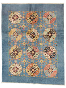  Oriental Kazak Fine Rug 144X183 Dark Blue/Brown Wool, Afghanistan Carpetvista