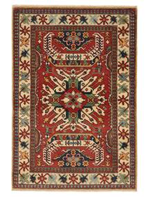 Kazak Fine Teppich 101X151 Dunkelrot/Schwarz Wolle, Afghanistan Carpetvista