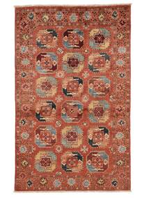 Kazak Fine Teppich 91X144 Dunkelrot/Braun Wolle, Afghanistan Carpetvista