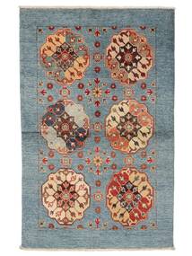  Oriental Kazak Fine Rug 100X154 Dark Teal/Brown Wool, Afghanistan Carpetvista