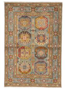99X148 Kazak Fine Teppich Orientalischer Braun/Dunkelgelb (Wolle, Afghanistan) Carpetvista
