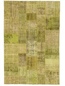  Patchwork - Turkiet 197X299 Vintage Wool Rug Dark Yellow/Yellow Carpetvista