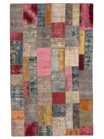 絨毯 Patchwork - Turkiet 192X304 茶色/ダークレッド (ウール, トルコ)