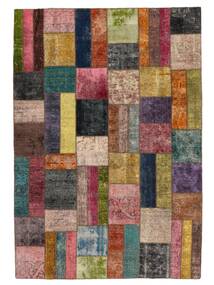 絨毯 Patchwork - Turkiet 207X301 茶色/ブラック (ウール, トルコ)