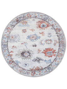 Sazza Oriental Washable Ø 160 Blue/Multicolor Round Cotton Rug