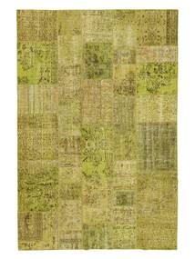  Patchwork - Turkiet 200X300 Vintage Wool Rug Dark Yellow/Yellow Carpetvista