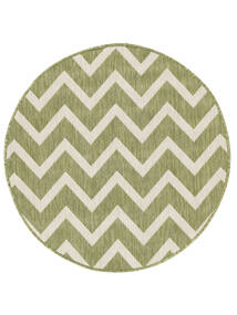  Washable Indoor/Outdoor Rug Ø 100 Capri Olive Green Round Small