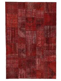  Patchwork - Turkiet 200X300 Vintage Tapete Lã Vermelho Escuro/Preto Carpetvista