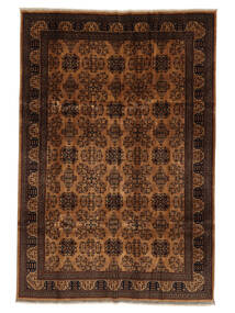200X295 Kunduz Rug Oriental Black/Brown (Wool, Afghanistan) Carpetvista