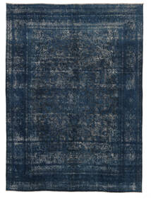  Colored Vintage - Turkiet 309X424 Vintage Wool Rug Black/Dark Blue Large Carpetvista