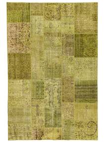  Patchwork - Turkiet 200X300 Vintage Wool Rug Dark Yellow/Yellow Carpetvista