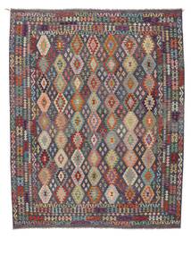 317X390 絨毯 オリエンタル キリム アフガン オールド スタイル 茶色/ブラック 大きな (ウール, アフガニスタン) Carpetvista