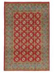 絨毯 オリエンタル アフガン Fine Colour 118X176 ダークレッド/茶色 (ウール, アフガニスタン)