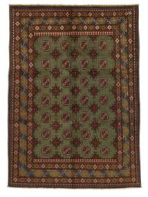 Afghan Fine Colour Rug 138X194 Black/Brown Wool, Afghanistan Carpetvista