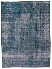  Colored Vintage - Turkiet 286X386 Vintage Wool Rug Dark Blue/Black Large Carpetvista