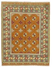  155X192 Medallion Small Afghan Fine Colour Rug Wool, Carpetvista