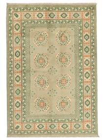  Orientalischer Afghan Fine Colour Teppich 167X240 Dunkelgelb/Dunkelgrün Wolle, Afghanistan Carpetvista