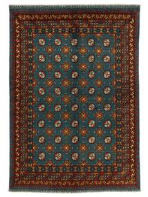  170X240 Medallion Afghan Fine Colour Rug Wool, Carpetvista
