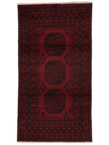  98X188 Medalhão Pequeno Afegão Fine Tapete Lã, Carpetvista