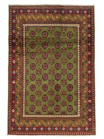  Orientalisk Afghan Fine Colour Matta 123X184 Brun/Svart Ull, Afghanistan Carpetvista