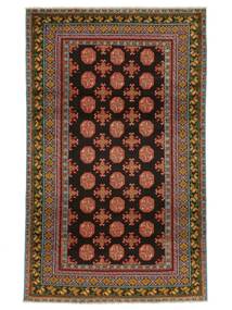 115X190 Afghan Fine Colour Tæppe Orientalsk Sort/Brun (Uld, Afghanistan) Carpetvista