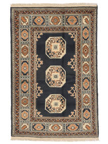 118X179 絨毯 オリエンタル アフガン Fine Colour ブラック/茶色 (ウール, アフガニスタン) Carpetvista