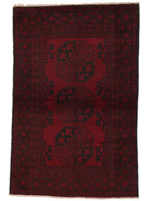  Orientalischer Afghan Fine Teppich 96X149 Schwarz Wolle, Afghanistan Carpetvista