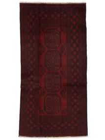  96X195 Medaillon Klein Afghan Fine Teppich Wolle, Carpetvista