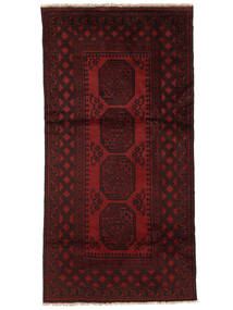  98X197 Medaillon Klein Afghan Fine Teppich Wolle, Carpetvista